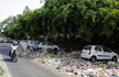 AAP leaders take up brooms to clean Delhi’s garbage, face ire of residents